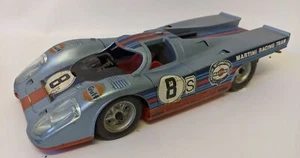 Coche de carreras vintage SCHUCO Electro 356 213 a batería PORSCHE 917 Martini - Imagen 1 de 4