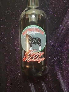 Budweiser Happy Holidays King 15" Glass Beer Bottle 64 oz - Picture 1 of 2