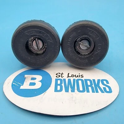 Black Rubber Velox Handlebar Bar End Screw-in Caps Plugs Vintage   k4 - Image 1 of 3