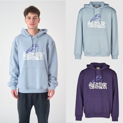 SACAI Felpa con cappuccio Cleptomanicx Boxy Hooded Krooked Gulls felpa con cappuccio disegni in gesso