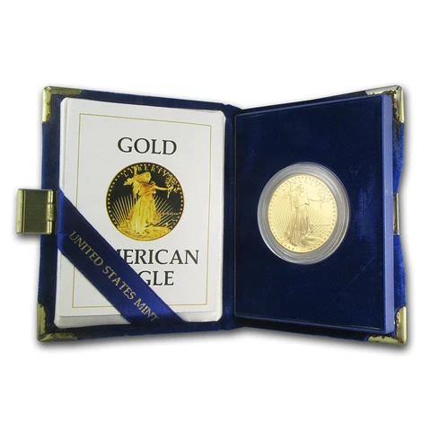 1986-W 1 oz Proof Gold American Eagle (w/Box & COA) - SKU #4909 Cover