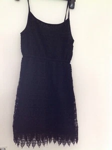 H&M midi black dress size xs - Picture 1 of 4