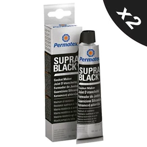 2x Sellador instantáneo de alta temperatura negro para hacer juntas de silicona RTV 80 ml OEM - Imagen 1 de 7