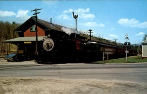 Postkarte Steamtown USA Bellow Falls VT Eastbound #15 Zug Chester Zug Depot - Bild 1 von 2