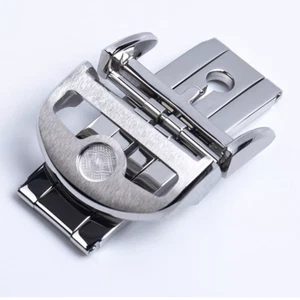 Cierre de despliegue plegable doble color plata de 18 mm para correa de reloj IWC - Imagen 1 de 3