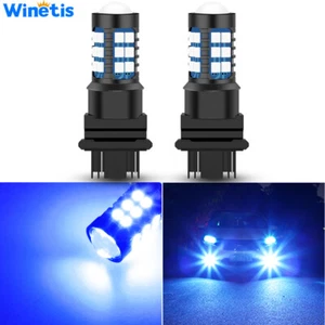 Winetis 2X 3157 4157 LED Bulbs Dark Blue High Bright 3030 SMD DRL Daytime Light - Picture 1 of 8