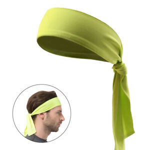 Sports headband for tennis, karate & athletics (yellow)