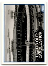 1990 SCORE LIGHTS OUT: CANDLESTICK OAKLAND ATHLETICS/SAN FRANCISCO GIANTS #701