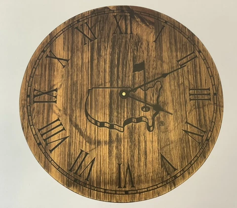 2023 Masters golf Wood Clock augusta national pga new Cover