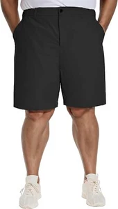 Men's Stretch Shorts Waterproof Lightweight Qiuck Dry Hiking Big Tall Size Golf - Picture 1 of 35