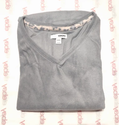 XL SONOMA LEOPARDO SUAVE POLAR PIJAMA PIJAMA SALÓN DORMIR CONJUNTO TOP PANTALONES NUEVO Foto 1 de 3