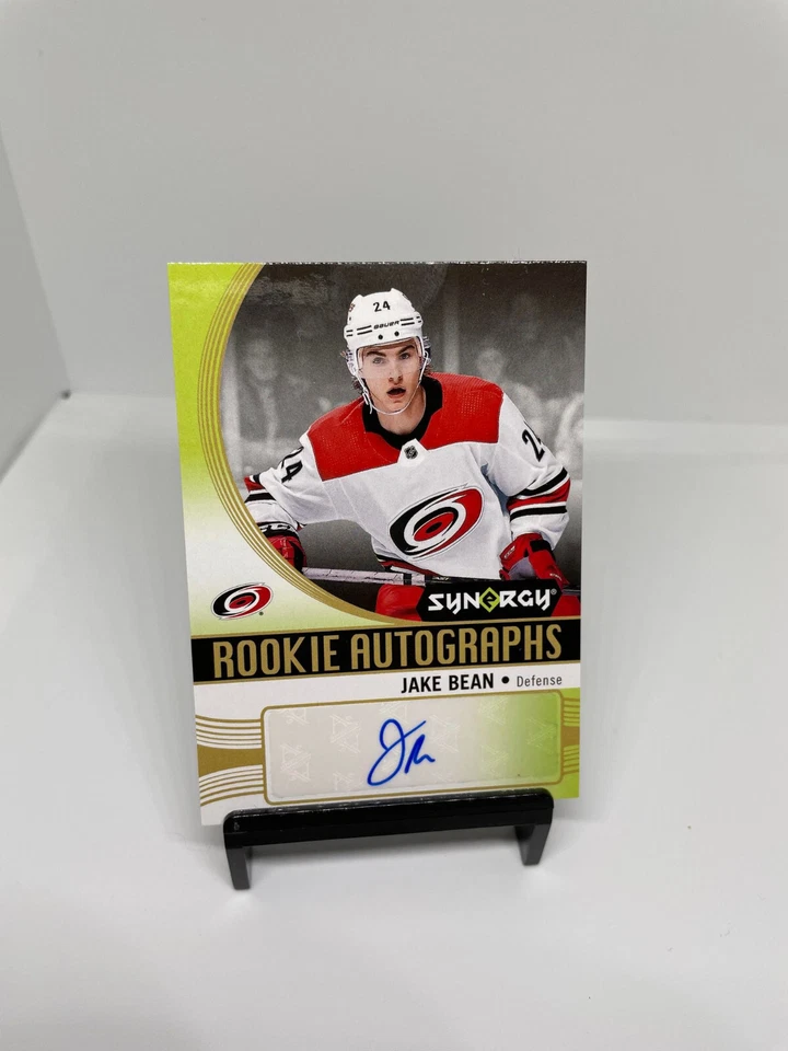 2018-19 Upper Deck Synergy Auto Jake Bean #A-BE Rookie Auto RC - Image 1 of 2