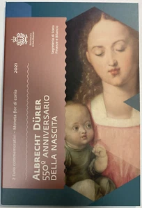SAINT-MARIN - 2 Euro commémorative 2021 - Albrecht Durer // COFFRET BU - Picture 1 of 4