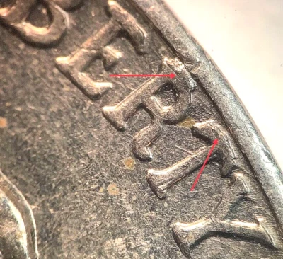 1960 D Jefferson Nickel-"BAR-DIE BREAK MINT ERROR"-(BAR-098)-AU-Beauty - Image 1 of 4