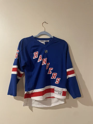 New York Rangers Rick Nash jersey youth S/M reebok blue Cover
