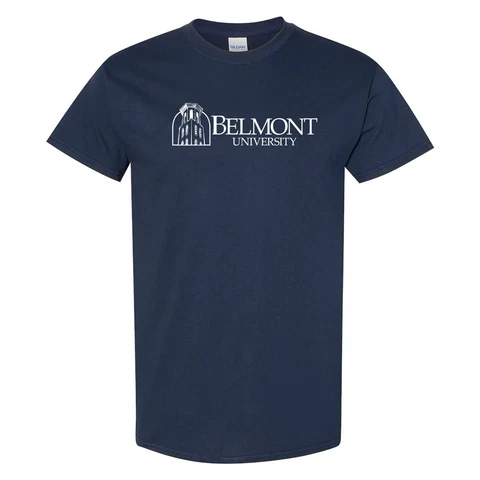 Belmont Bruins Institutional Logo Short Sleeve T-Shirt - Navy Cover