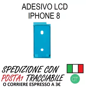 ADESIVO SCHERMO LCD IPHONE 8 BIADESIVO SOSTITUZIONE DISPLAY FRAME CORNICE - Bild 1 von 4