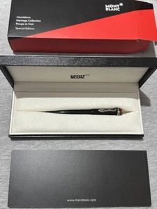 [Top MINT in Box]MONTBLANC Heritage Collection Rouge&Noir Ballopoint Pen(M25738) - Picture 1 of 8