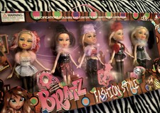 BRATZ,FASHION STYLE BOX COFANETTO 5 DOLL,BAMBOLE,ACCESSORIATE,NEW