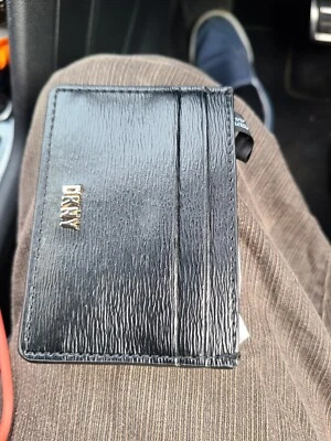 Billetera DKNY unisex para hombre mujer negra con portatarjetas nueva con etiquetas Foto 1 de 2