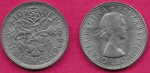 Great Britain 6 pence sixpence  1961 1962 1963 1964 1965 1966 1967 Wedding gift