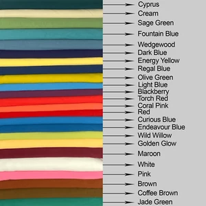 100% Solid Cotton Fabric Cyprus Color - By the Yard Plain Dyed Cotton Fabric - Picture 1 of 1