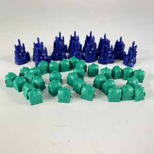 Monopoly The Disney Edition Replacement Pieces 13 Castles 31 Cottages - Picture 1 of 2