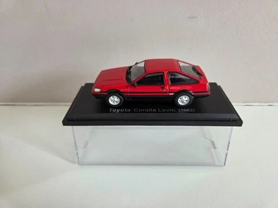Hachette Norev 1/43 Toyota Corolla Levin Apex Twin Cam 18 - Rosso/Nero - 1983 - Immagine 1 di 4