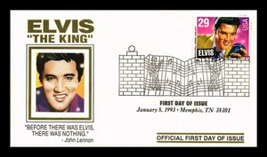 DR JIM STAMPS US COVER ELVIS PRESLEY ROCK & ROLL LEGEND OF MUSIC FIRST DAY ISSUE - Picture 1 of 2