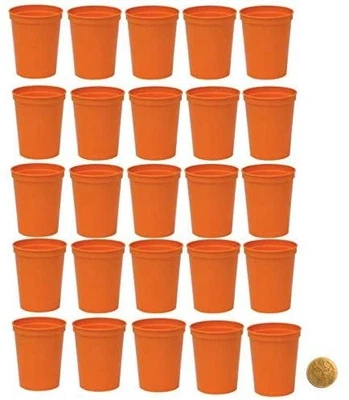 Reusable Plastic Party Cups, Pack of 25, Blank 16 oz Stadium Cups (Many Colors) - Image 1 of 4