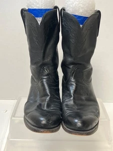 Lucchese T0082.C2 Mens 1883 Lonestar Roper Boots Black SZ 11.5D - Picture 1 of 10