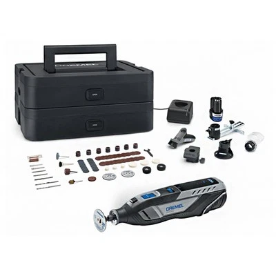 Dremel 8250-5/65 12V Li-Ion Brushless Multi-Tool Kit Platinum Box F0138250JG - Image 1 of 4