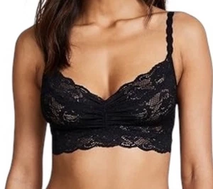 COSABELLA Women’s Soft Bra Bralette Never Say Never Sweetie Lace BLACK Size S - Picture 1 of 4