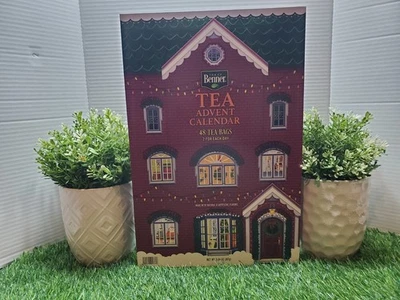 Benner TEA Advent Calendar Holiday 48 Teabags Christmas🎄🍂  2 Each DAY! ~ 2025 - Image 1 of 4