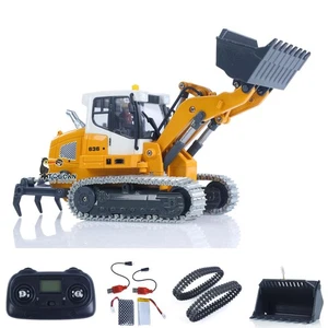 1:50 LR636 2.4G RC Electric Lifting Tracked Loader Metal Ripper RTR Sound Radio - Picture 1 of 18