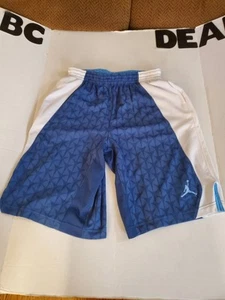 Nike Air Jordan Dri Fit Shorts Size XL Youth Light Blue And White - Picture 1 of 4
