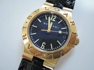 Bvlgari Diagono LCV29G 18K Gold Neuer Vollservice € 534.- Box Papiere Garantie - Bild 1 von 17