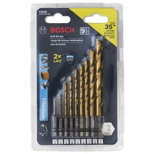 BOSCH TI9IM Juego Surtido de 9 Piezas Brocas de Metal Recubiertas de Nitruro de Titanio - Imagen 1 de 2