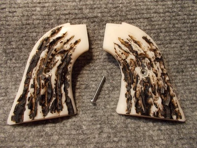 定制握把 Heritage Rough Rider 0.22/.22 Mag(小孔)人造棕色 Stag — 第 1/2 张图片