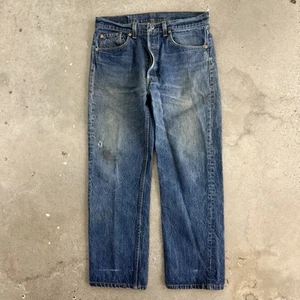 Jeans Levi’s 501 XX Botón Mosca 34x30 (Se adapta a 31x29) Hecho en EE. UU. Bigotes Desteñidos Años 90 - Imagen 1 de 6