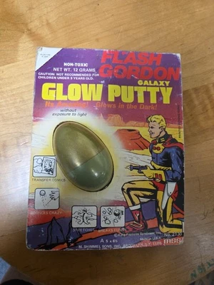 Vintage Flash Gordon Galaxy Glow Putty Difícil de Encontrar - Imagem 1 de 2