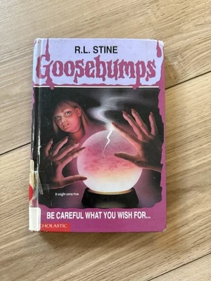 Goosebumps #12 Be Careful What You Wish For Hardcover Ex-Library, R.L Stine - Image 1 of 4