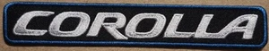 Toyota Corolla embroidered Iron on patch compact car automobile automotive - Picture 1 of 1