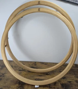 2x Lignorim Wheelchair 6x Tab Pushrims Wheelchair Wood Pine 20" / 51 Cm - Picture 1 of 6