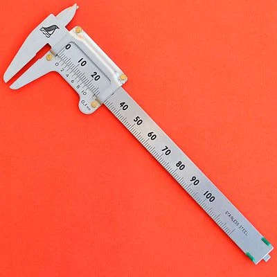 SHINWA 100mm caliper calliper rule precision 0.1mm pied coulisse 19518