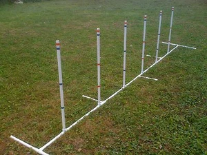 Hund Agility Ausrüstung Webstangen einstellbar WINKEL & ABSTAND kostenloser US-Versand - Bild 1 von 4