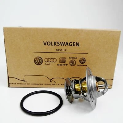 044121113 VW Thermostat + Dichtung 87°C Grad Audi Skoda SEAT VAG - Bild 1 von 4