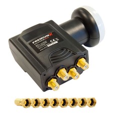 DELUXE Quad LNB PLL SAT 4 Teilnehmer Digital LNC LMB 4K Signalumsetzer F-Stecker