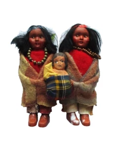 Lote Muñecas Skookum De Colección Mujer Niña + Extra Bebé Bully Buen Nativo - Imagen 1 de 8