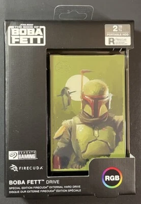 Seagate FireCuda External Gaming Hard Drive 2TB HDD [ Star Wars Boba Fett ] NEW - Image 1 of 4
